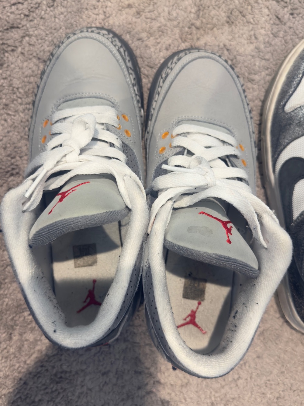 Gray Jordan 3s